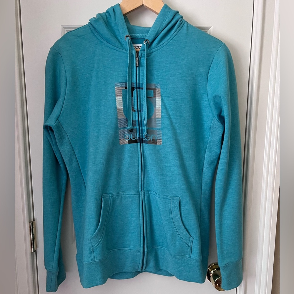Burton - Woman’s Teal Zippered Sweatshirt, Size Large